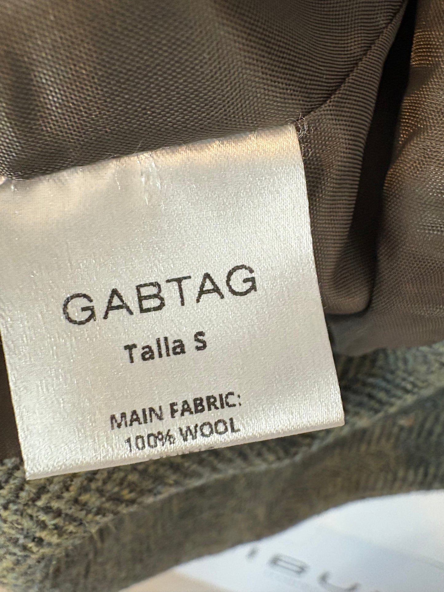 GABTAG. Blazer lana espiga azul