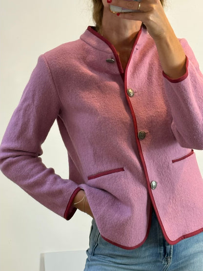 RITAVON. Chaqueta lana rosa