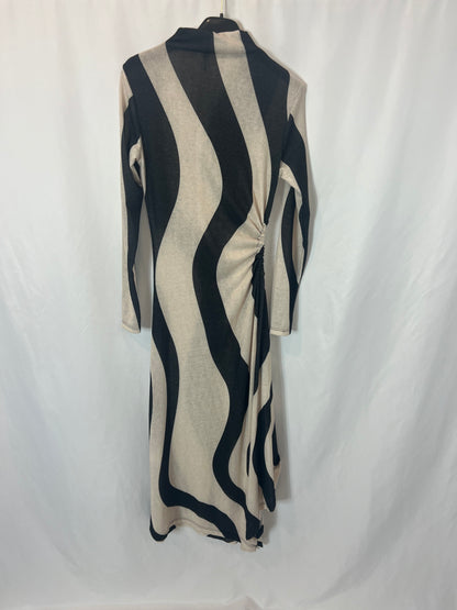 AMY. Vestido largo rayas detalles hilos Tu(s/m)