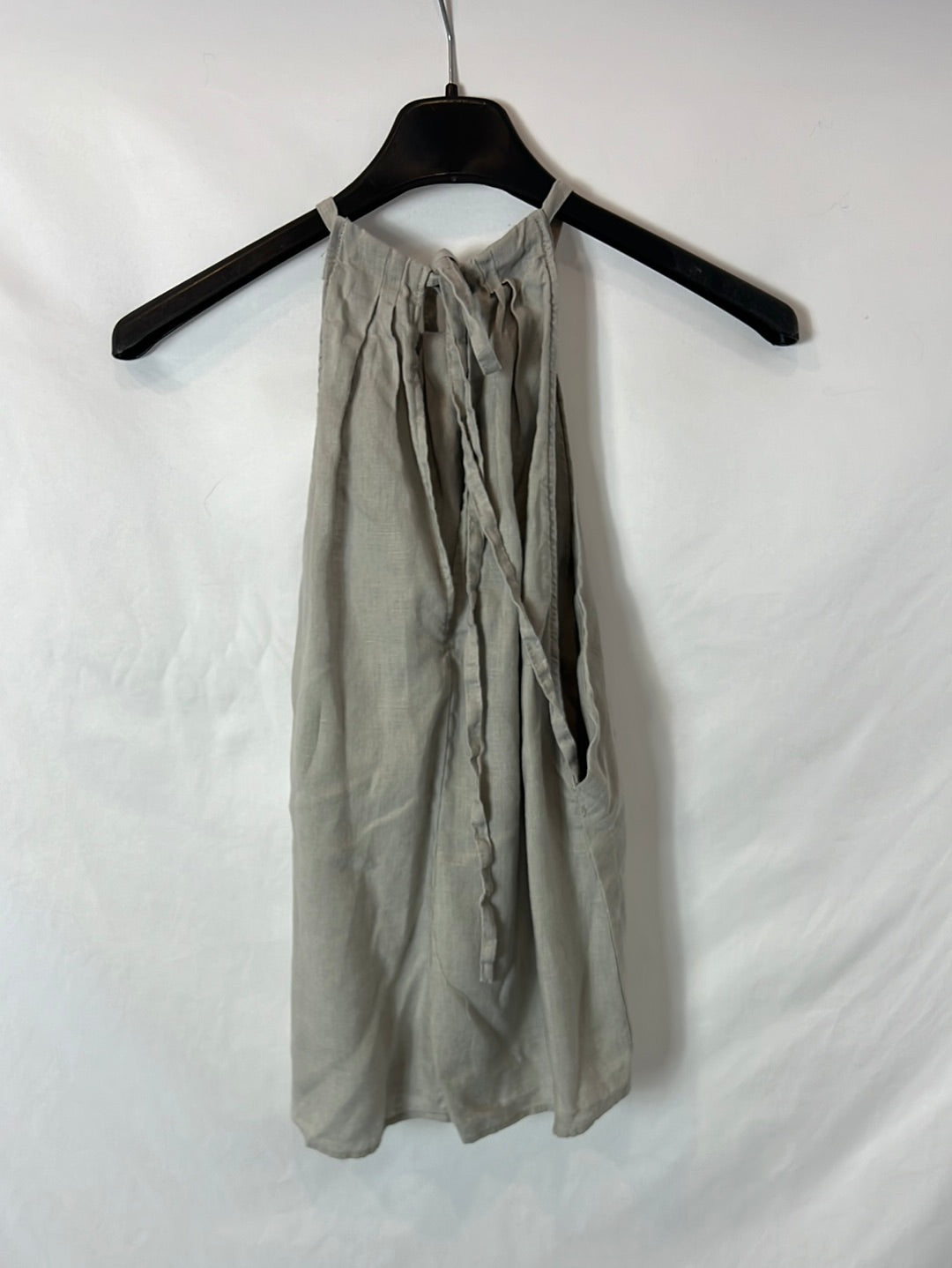 ZARA. top fluido lino T.m