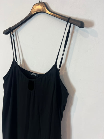 PARFOIS. Long black dress with straps. TM/L