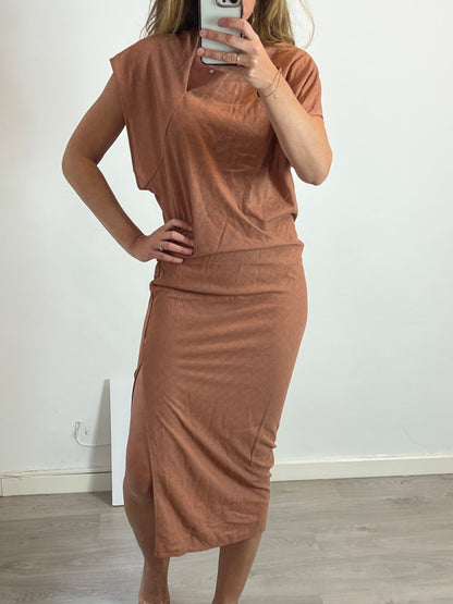ZARA. Long textured dress. TS