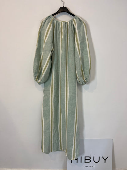 MAVARIC. Vestido largo rayas algodón T.s