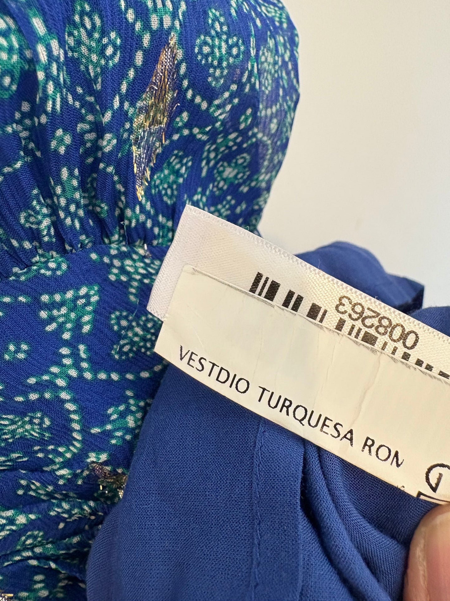 BA&SH. Vestido azul largo seda