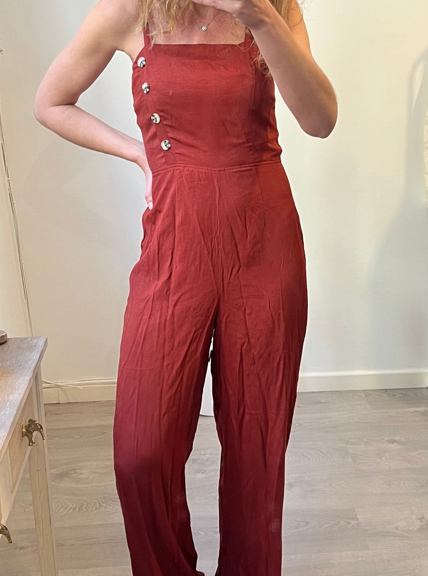 C&A. Mono largo teja T.40