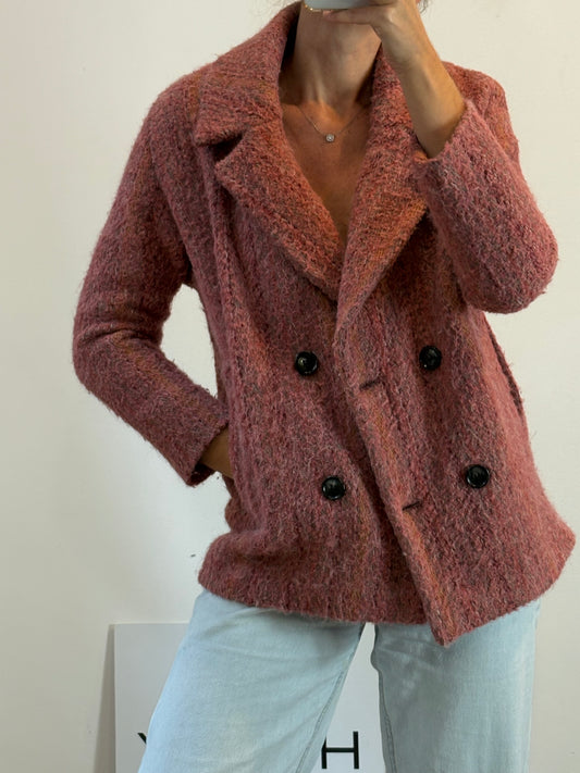 ZARA. Black stretch knit top. TL