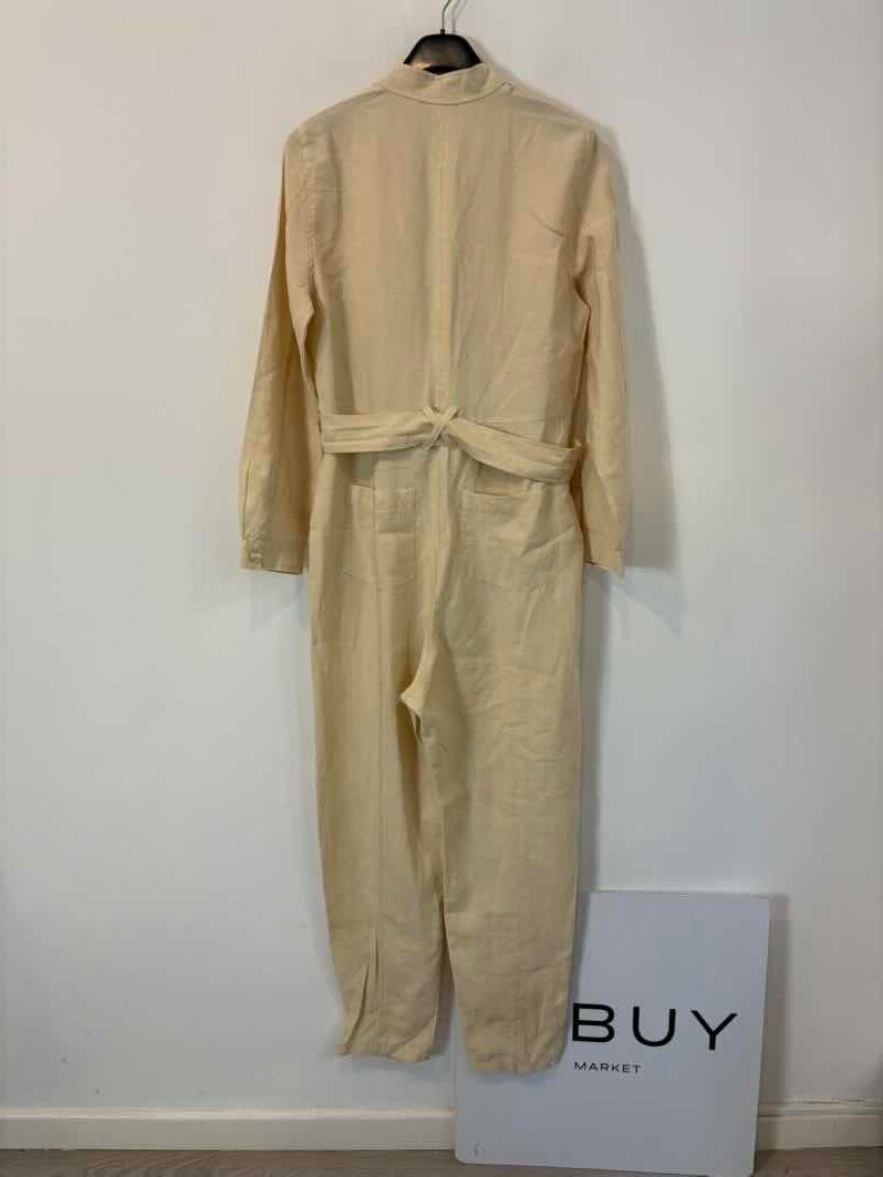 ZARA. Mono largo beige fluido