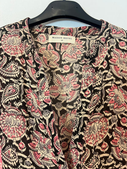 MAISON HOTEL. Vestido largo estampado algodón ligero