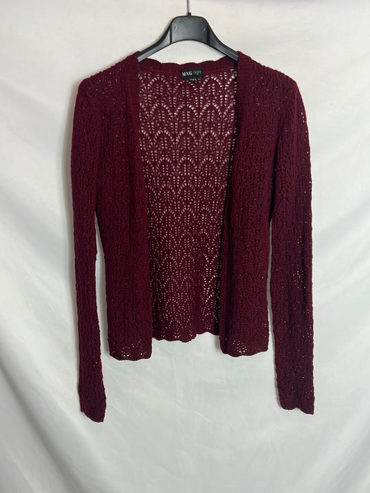 MANGO. Rebeca burdeos calada. TM