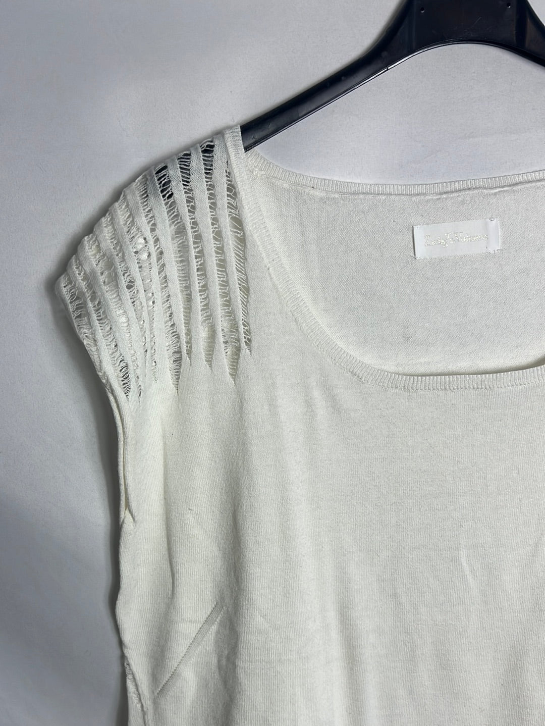 ZADIG&amp;VOLTAIRE. Ecru cotton and silk top. TM/L