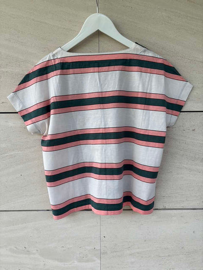 MAxMARA. Camiseta rayas y dibujo