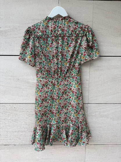 SANDRO. Vestido corto estampado floral