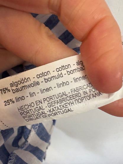 ZARA. Top rayas mezcla al cuello