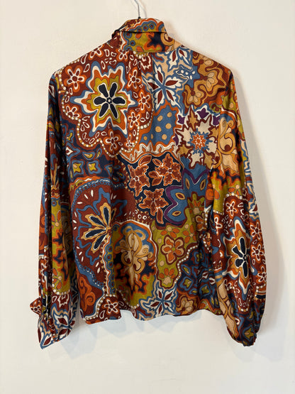 MOMONÍ. Blusa seda estampada