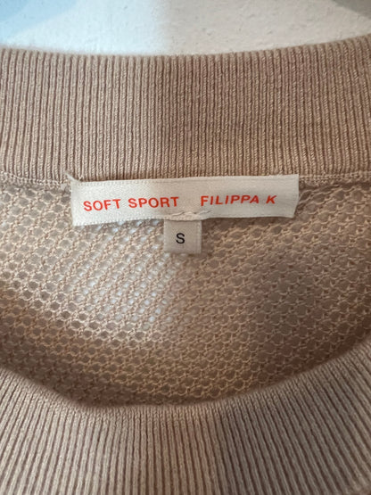 FILIPPA K. Jersey beige rejilla T.s