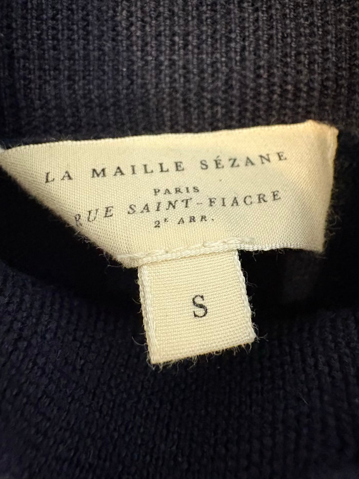 SÉZANE. Jersey azul perkins lana merino