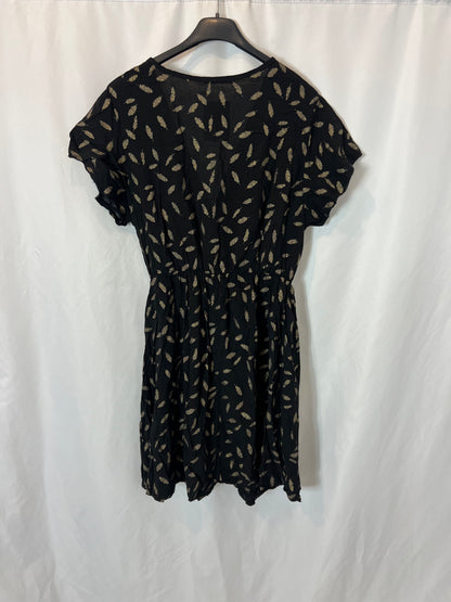 TOWERS BY ANDREA. Vestido negro hojas T,u(S)