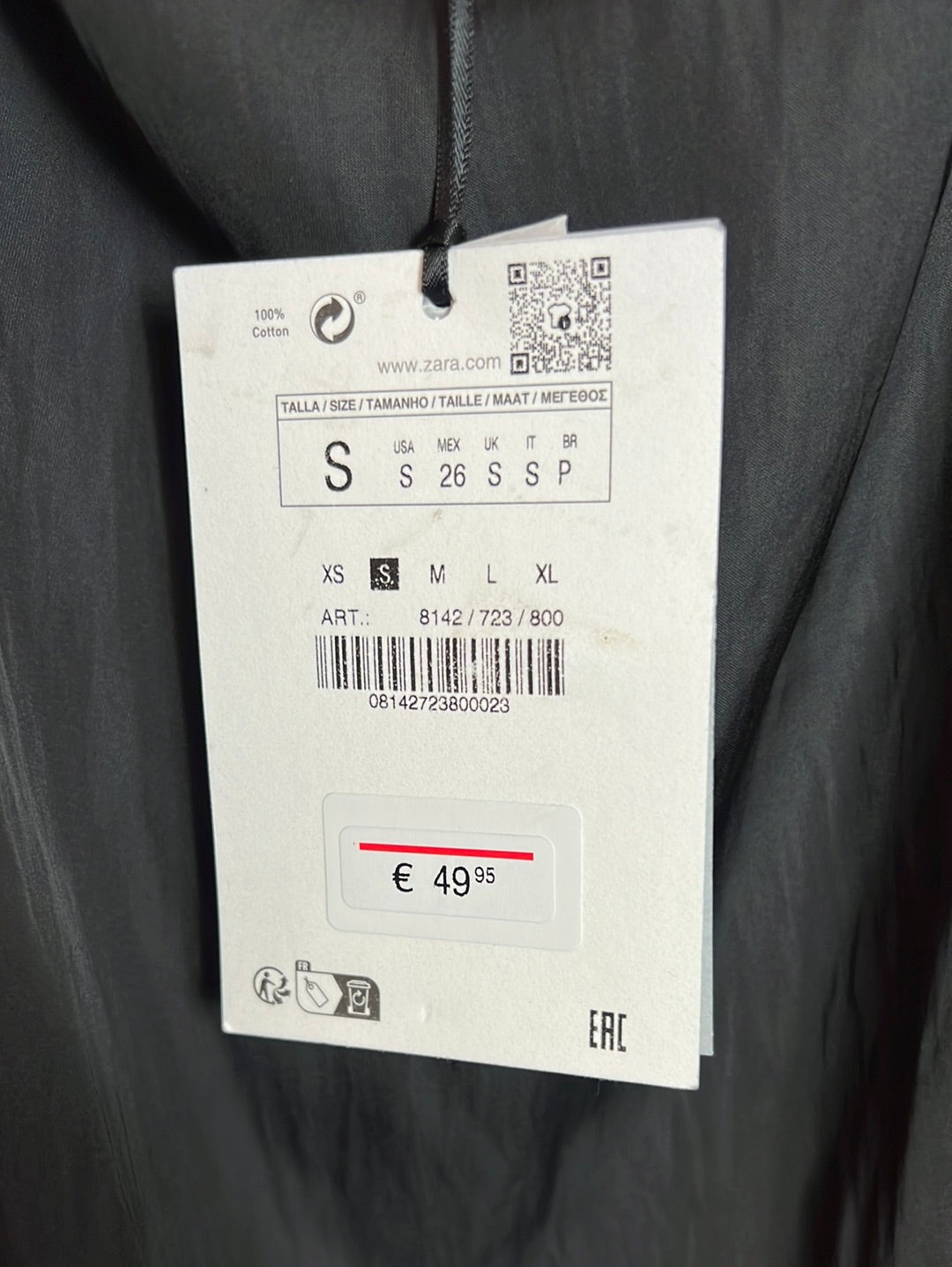 ZARA. Top asimetrico  fluido. T S