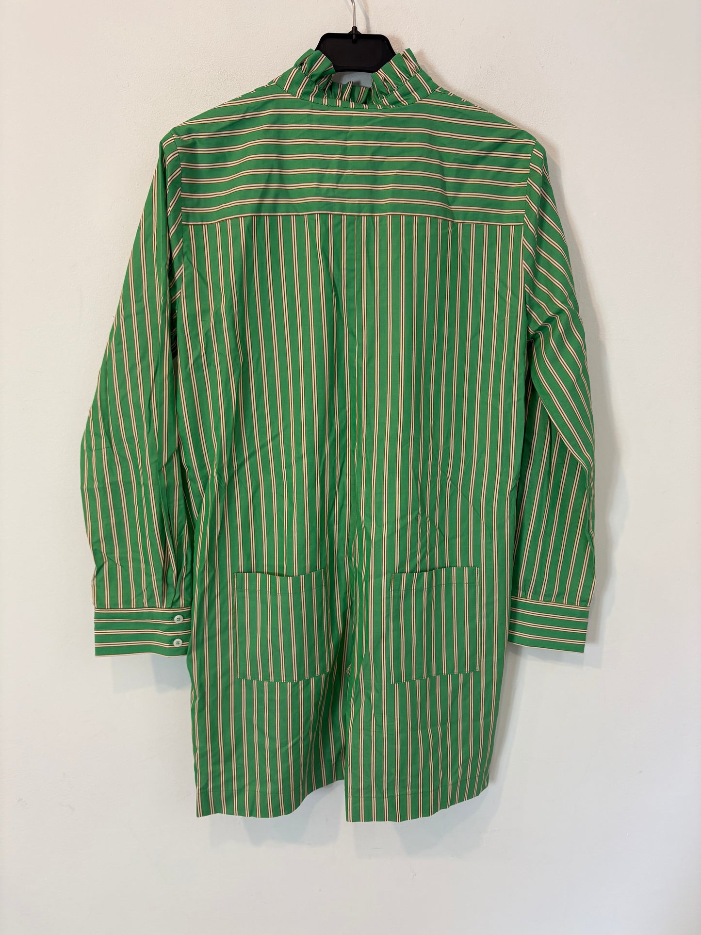 BALZAC. Mono corto verde rayas. T 34