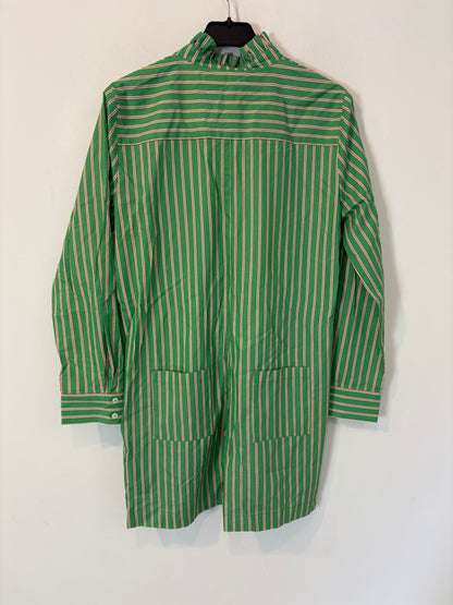 BALZAC. Mono corto verde rayas. T 34