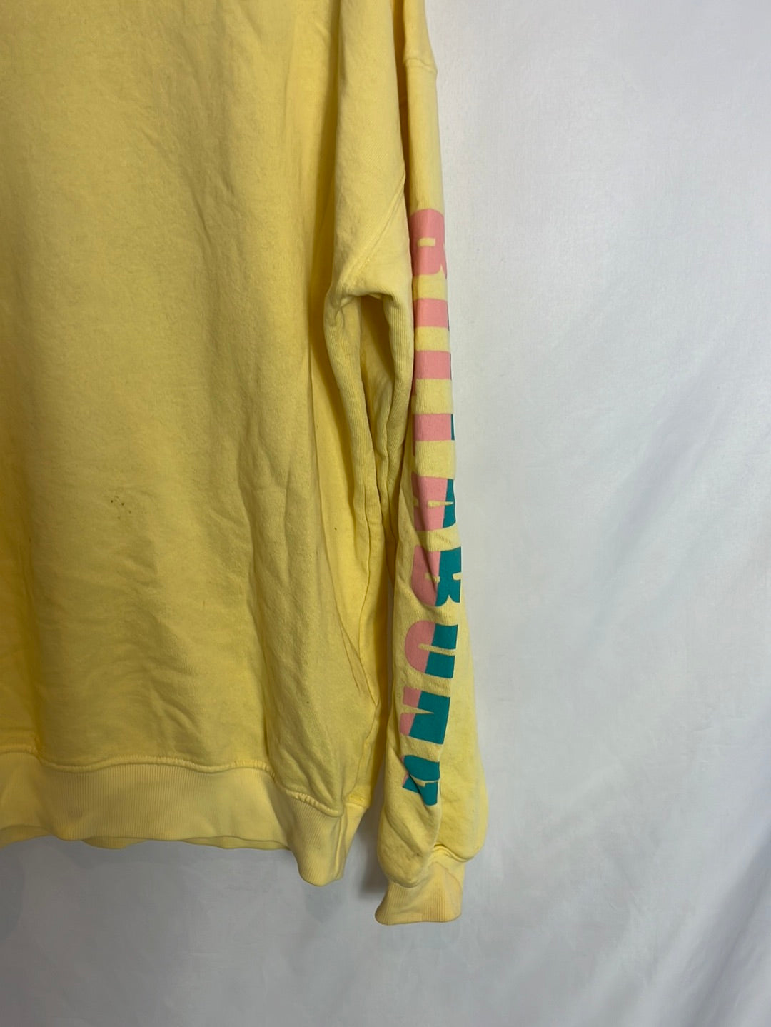 BILLABONG. Sudadera amarilla dibujo T.m