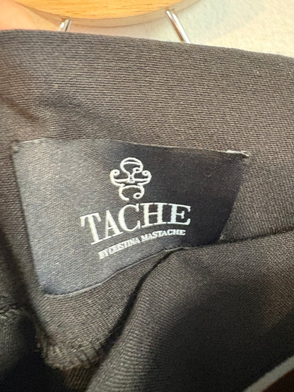 TACHE . Falda midi fluida cruzada. T 38