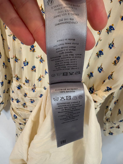 ZADIG & VOLTAIRE. Vestido corto estampado fruncidos