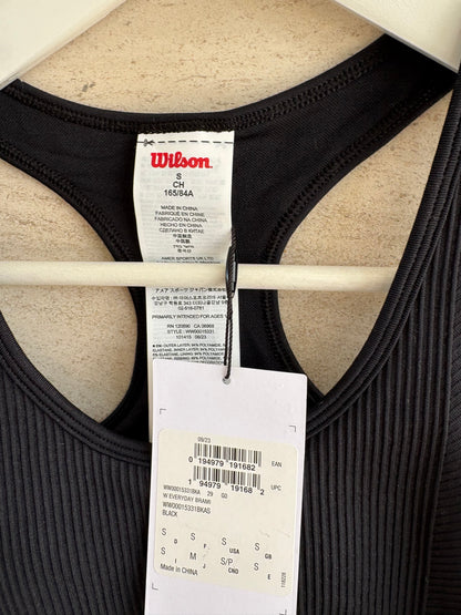 WILSON. Top negro deportivo elástico. T S