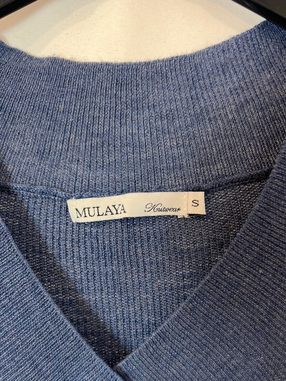 MULAYA. Thin blue Ts sweater