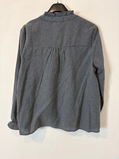 POLIN ET MOI. Blusa cuadros bordada