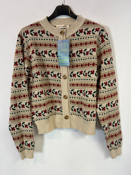 CLOTSY BRAND. Cárdigan beige colores. T S