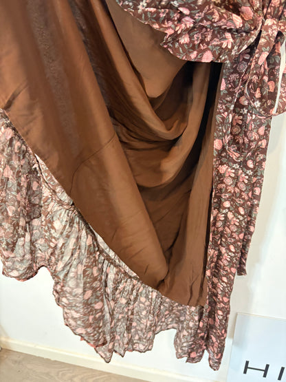 & OTHER STORIES. Vestido largo estampado cruzado