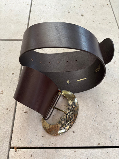 BA&amp;SH. Brown leather belt. Size 80