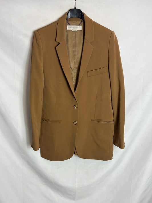 STELLA McCARTNEY. Textured camel blazer. T42 (40)