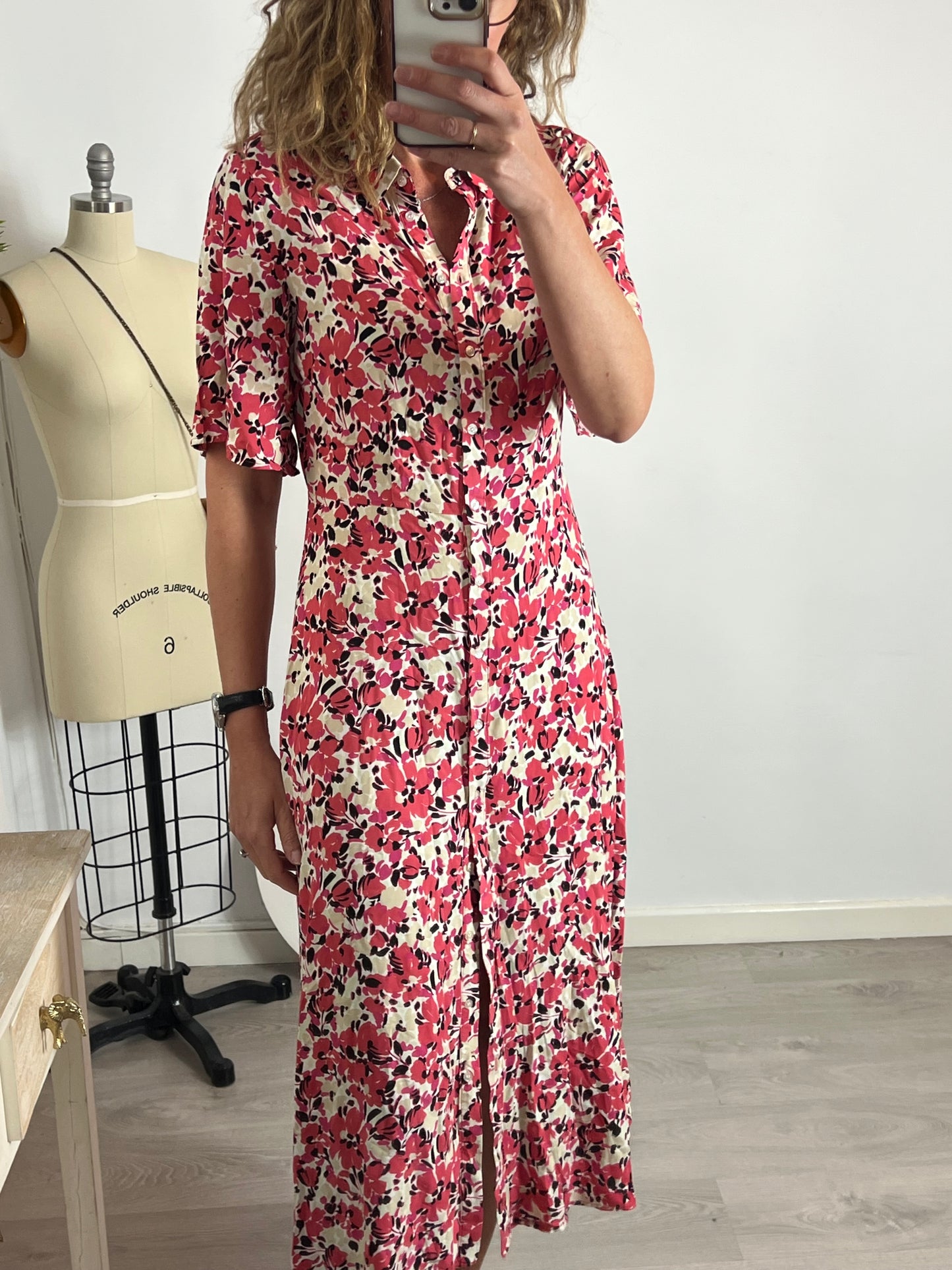 SOAKED IN LUXURY. Long floral dress Tm