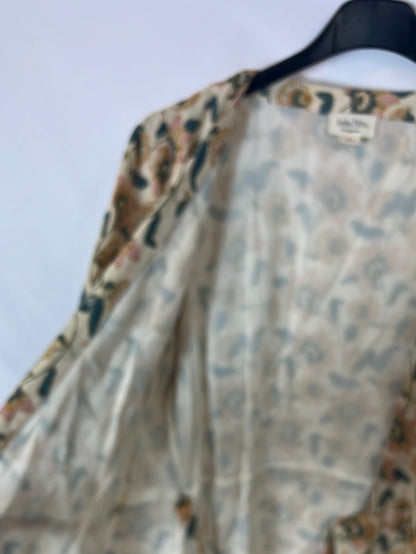 LOUISE MISHA. Vestido amarillo flores T.40