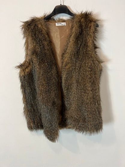 OKEYSI. Chaleco pelo marrón  T.l