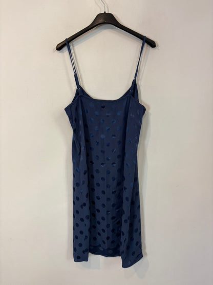 MANGO. Vestido corto fluido detalles satinados