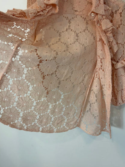 JEFF GALLANO PARIS. Blusa rosa textura