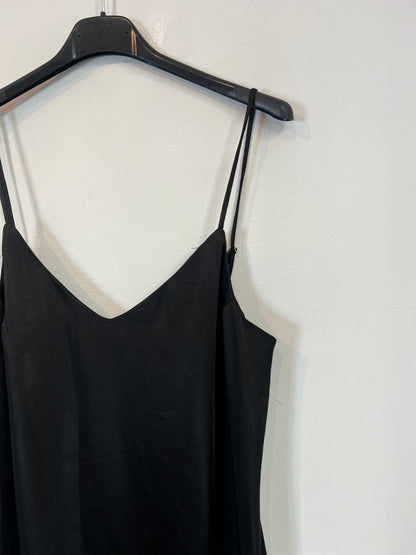 MANGO. Vestido negro lencero  T.xs