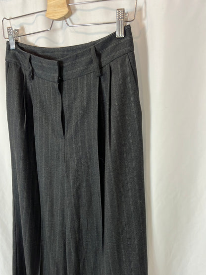 PRIMARK X RITA ORA. Striped grey trousers size 34