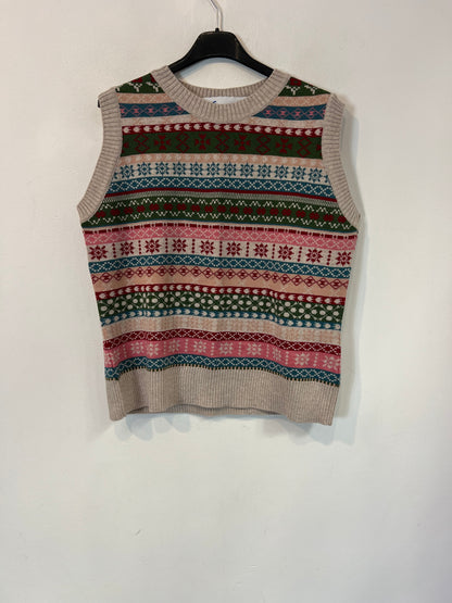 LA CASITA DE WENDY. Chaleco greca lana