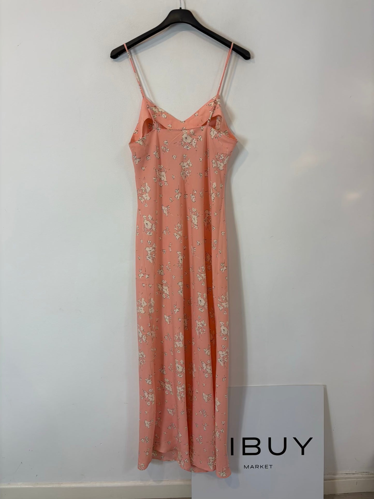 Vestido largo rosa estamapdo