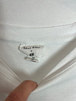 H&M. Camiseta blanca dibujo. T S