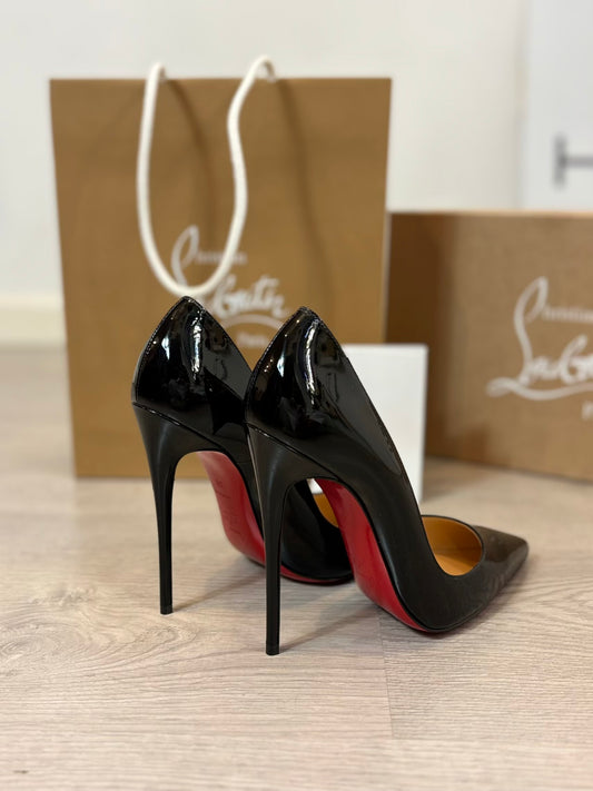 LOUBOUTIN. So Kate 120 tacones charol negros. T 38