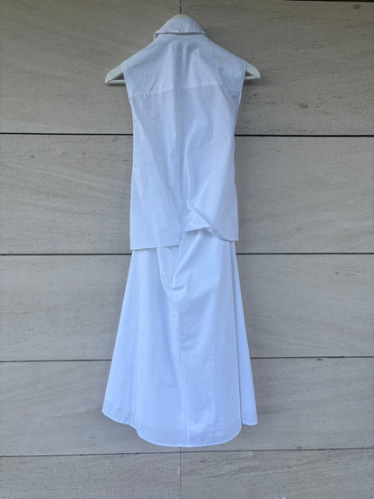 ZARA. Vestido largo  abotonado detalle espalda