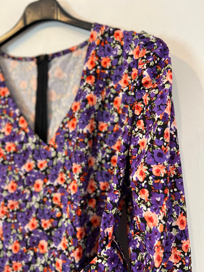 OTRAS. Vestido morado flores TU(S)