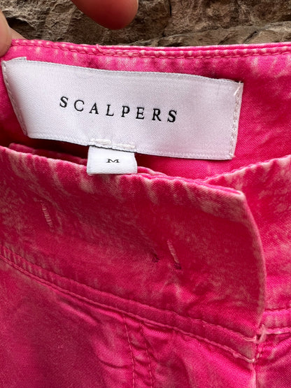 SCALPERS. Pantalón palazzo rosa T.m