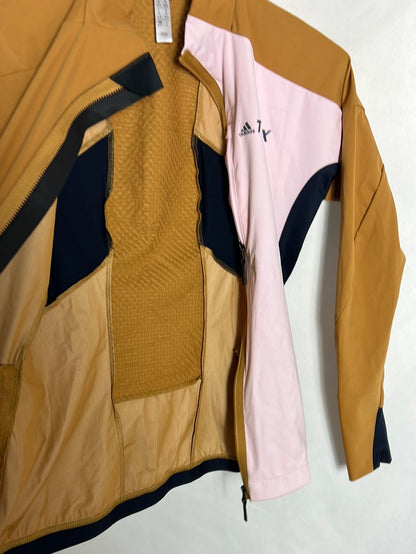 ADIDAS. Chaqueta tricolor estilo cortavientos. T XS