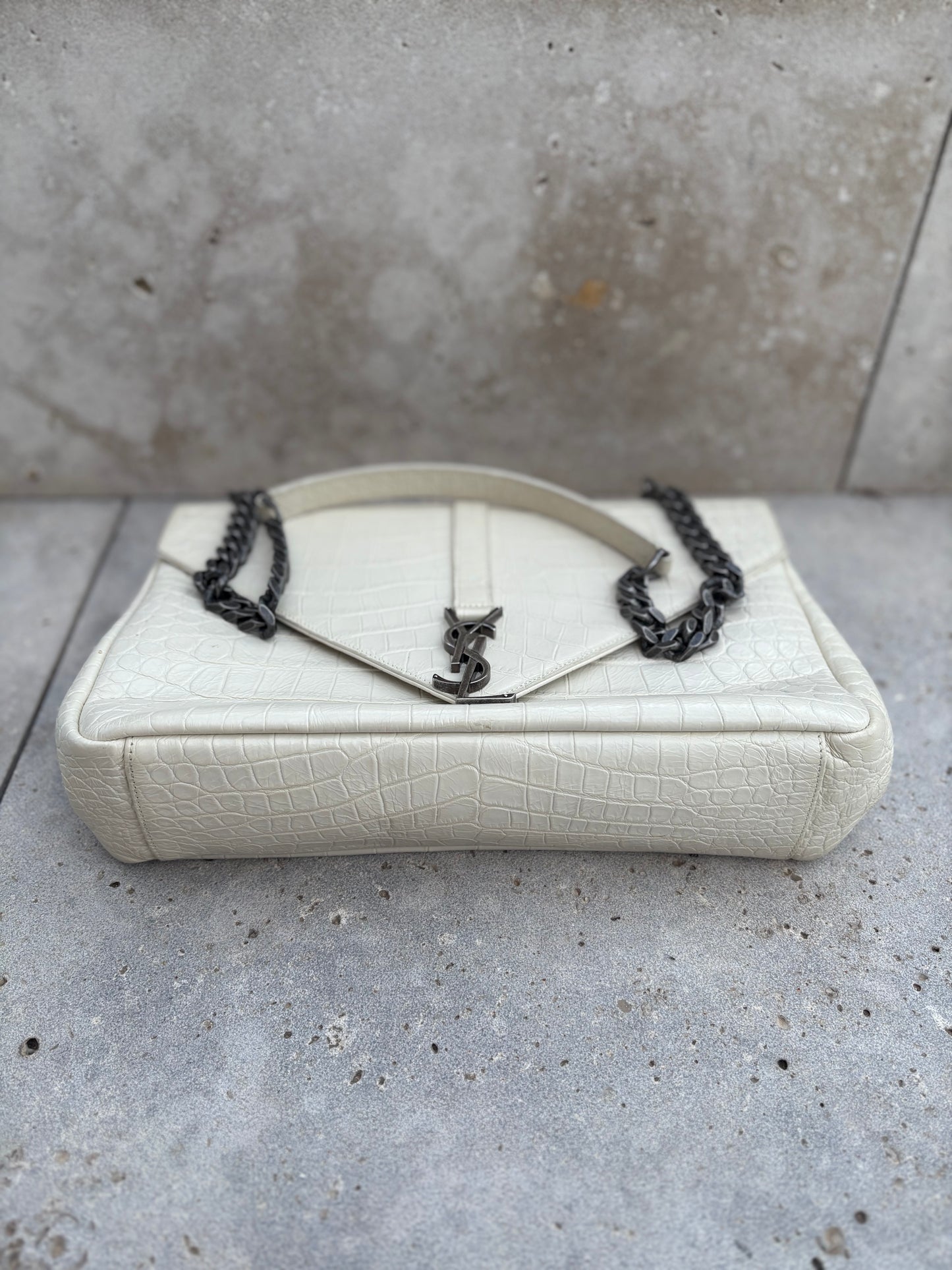 YVES SAINT LAURENT. Bolso collage large piel